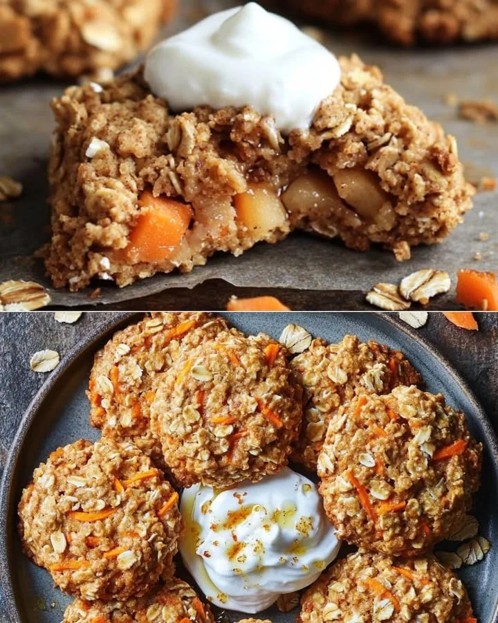 Vitaminreiche Karotten-Apfel-Haferkekse als gesunder Snack für jeden Tag