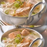 Romige zalm blanquette, een luxe weekendgerecht om thuis van te genieten.